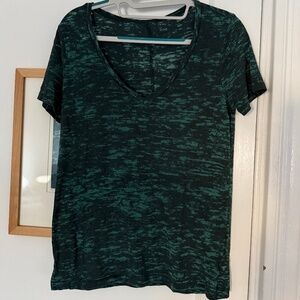 Urban Outfitters Women's BDG V-Neck Short-Sleeve T - Green - Size S